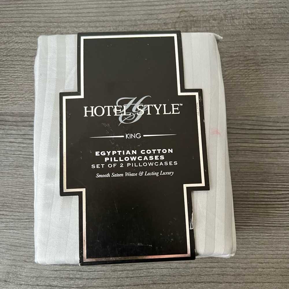 hotel style King Egyptian cotton pillow cases set of 2 /600count/